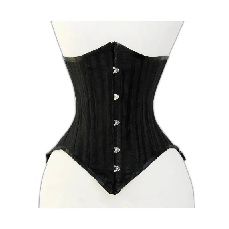 Black  Under bust Lacemade corset