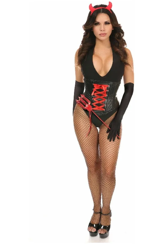 Lavish 4 PC Sexy Devil Corset Costume