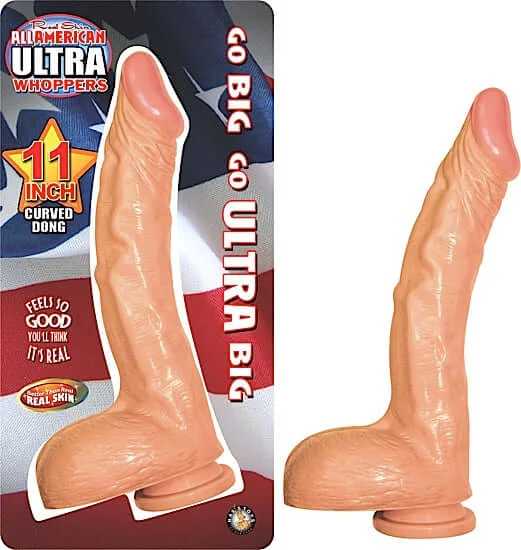 All American Ultra Whopper 11 inches Curved Dildo