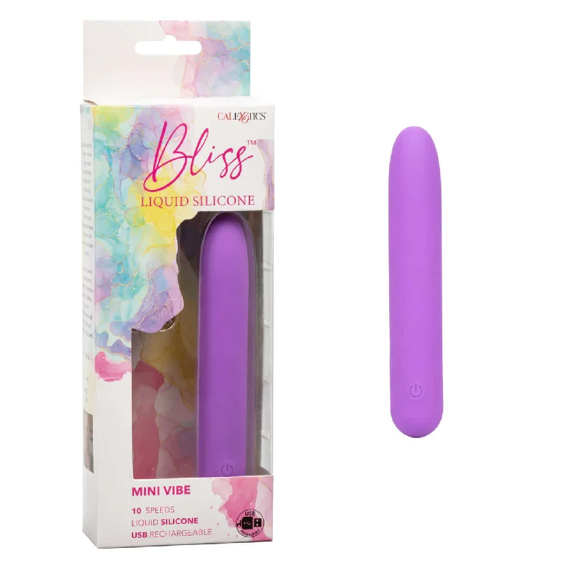 Bliss Liquid Silicone Mini Vibe Purple