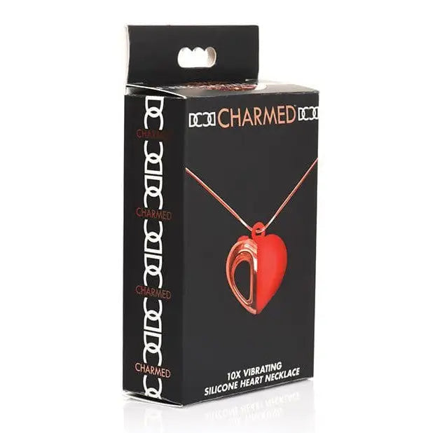 Charmed 10x Vibrating Silicone Heart Necklace