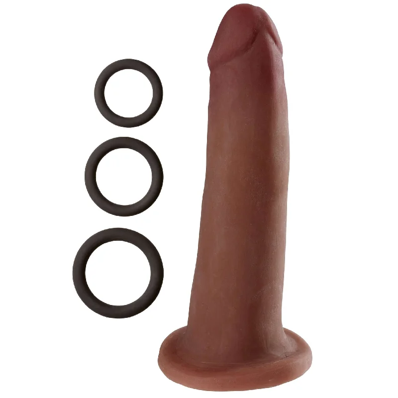 Cloud 9 Dual Density 7 inches Dildo Real Touch Realistic Painted Veins Without Balls Brown