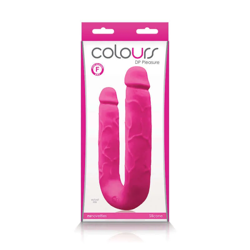 Colours DP Pleasure Pink Dildo