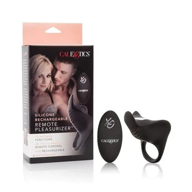 Couple's Enhancers Silicone Rechargeable Remote Pleasurizer - Black