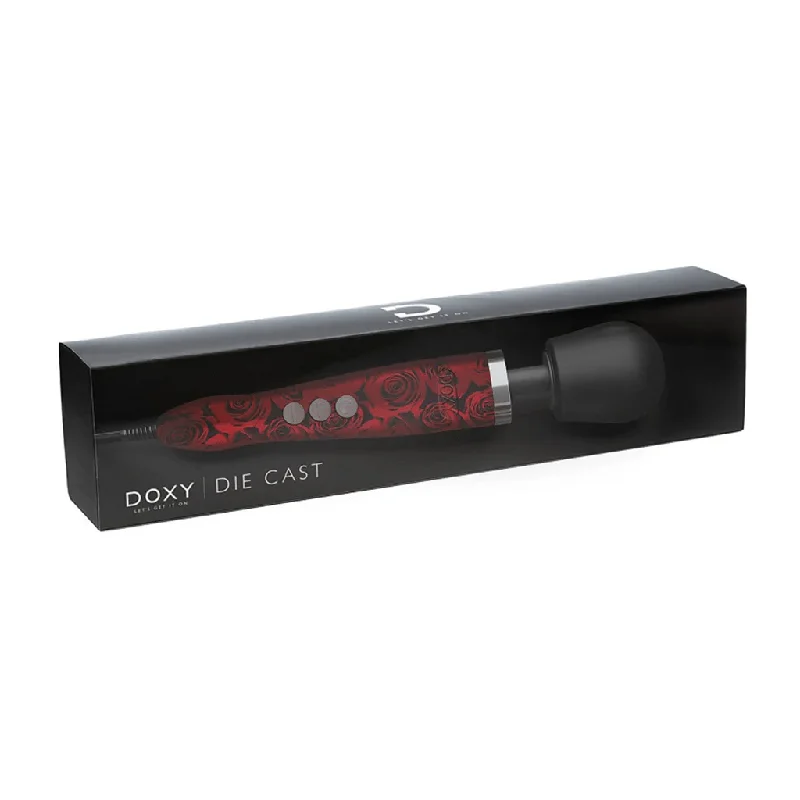 Doxy Die Cast Rose Pattern Limited Edition Wand Massager