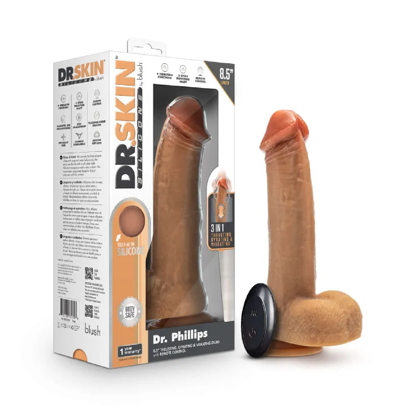 Dr. Skin Silicone Dr. Phillips 8.5 inches Thrusting Dildo