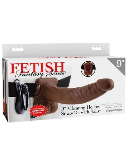 Fetish Fantasy 9 inches Vibrating Hollow Strap-On with Balls: A Game-Changing Experience for Intimate Moments