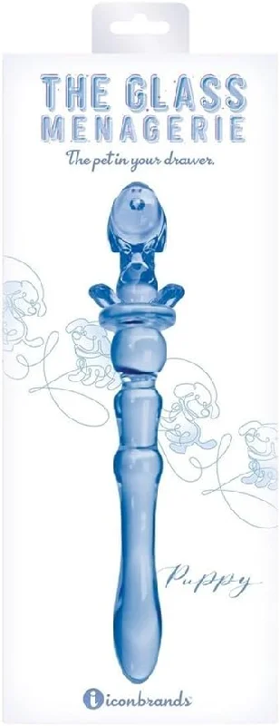 Glass Menagerie Puppy Dildo Blue