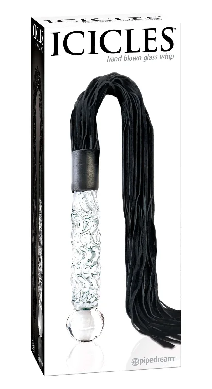 Indulge in Exquisite Sensations with Icicles Number 38 Hand Blown Glass Whip!