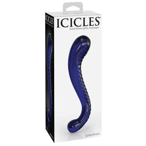 Icicles Hand Blown Glass G-spot Dildo - Pink