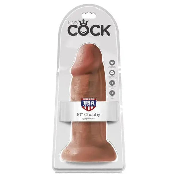 King Cock 10" Chubby Dildo