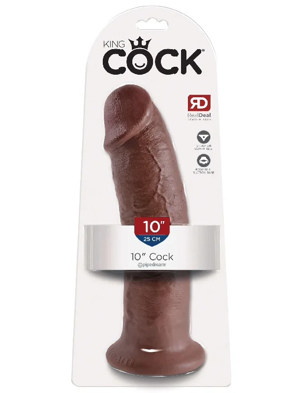 Experience Royalty with the King Cock 10-Inch Realistic Dildo!