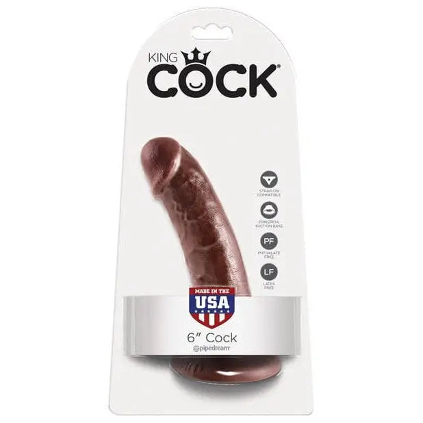 King Cock 6" Realistic Dildo with Suction Cup Base