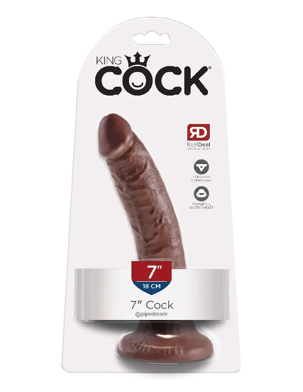 King Cock 7 inches Cock Brown Real Deal RD