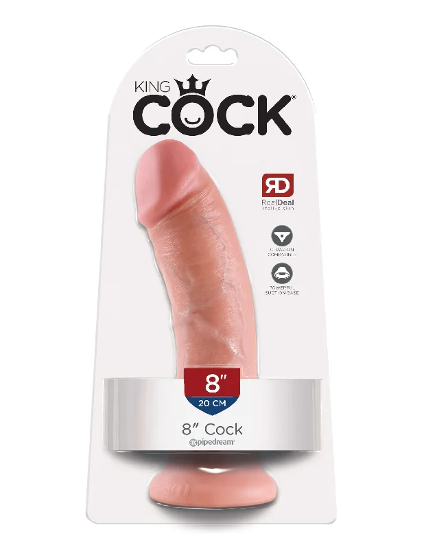 King Cock 8 inches Cock Flesh Beige Real Deal RD