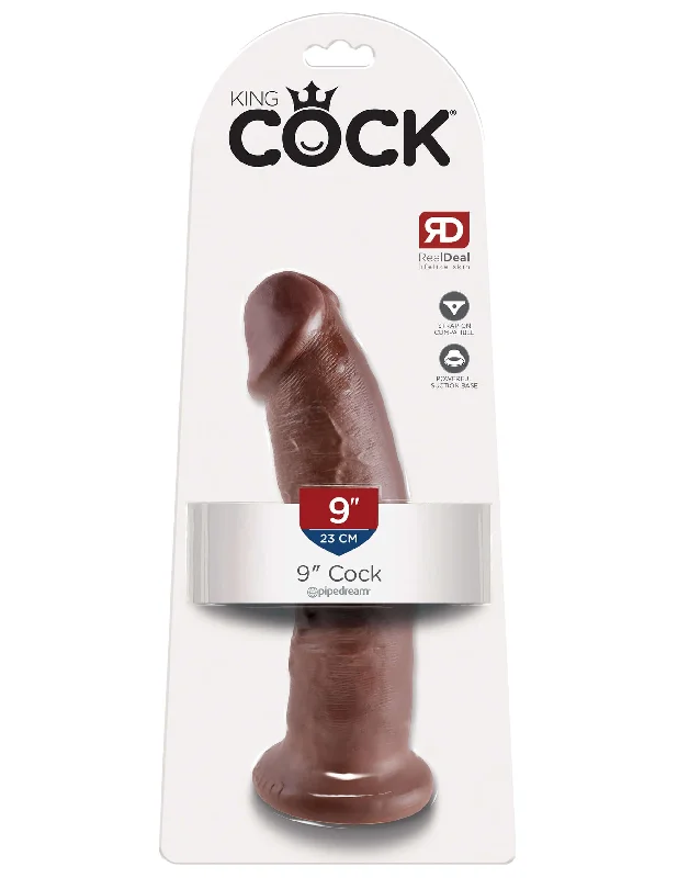 King Cock 9-Inch Realistic Brown Dildo - Your Ultimate Fantasy