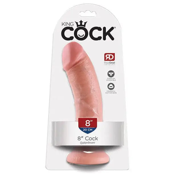 King Cock Realistic Suction Cup 8" Dildo