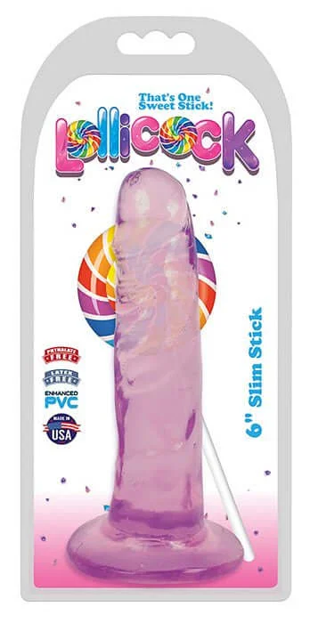 Lollicock 6 inches Slim Stick Grape Ice Purple Dildo