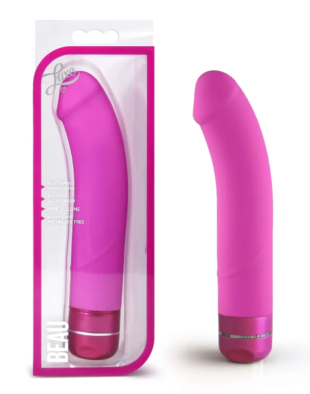 Luxe Beau Vibrating Dildo Fuchsia