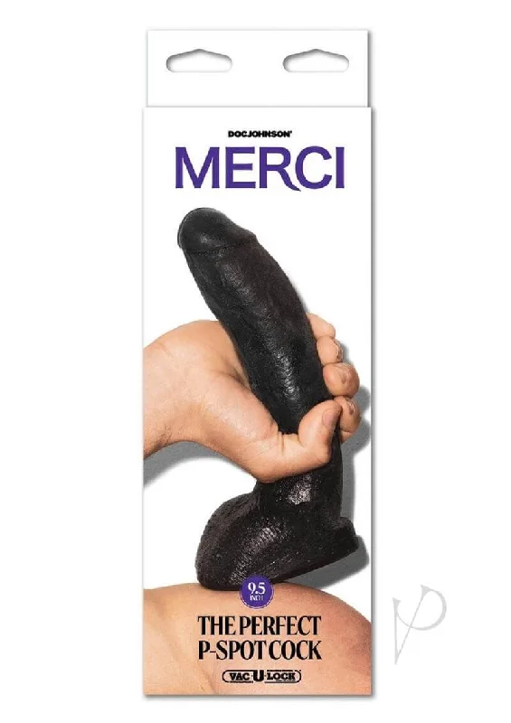 Merci Perfect P-Spot Cock Black: Ultimate Prostate Pleasure