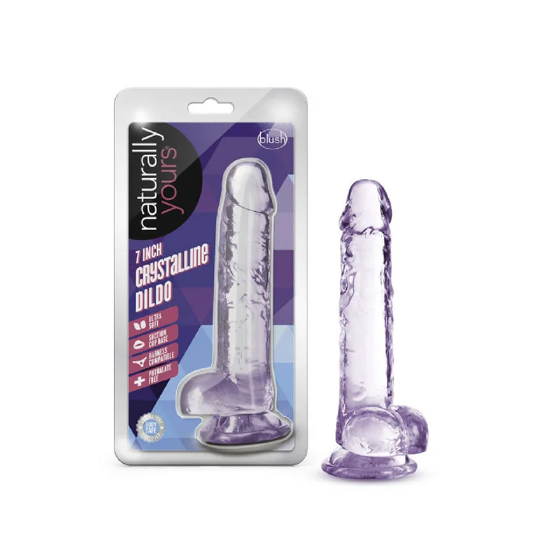 Naturally Yours 7 inches Amethyst Crystalline Dildo