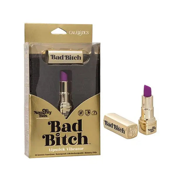 Naughty Bits Bad Bitch Lipstick Vibrator - Purple