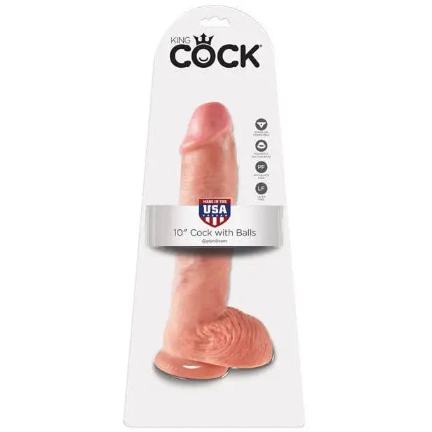 Pipdream King Cock 10" Dildo with Balls