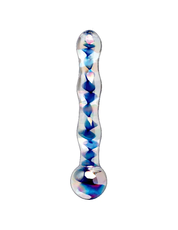 Pipedream Icicles No. 8 Sapphire Spiral Glass Dildo