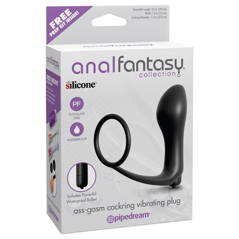 Pipedream Products Anal Fantasy Collection Ass-Gasm Cockring Vibrating Plug