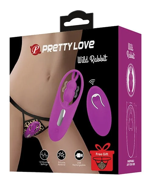 Pretty Love Wild Rabbit Panty Vibe with free Panty - Fuchsia