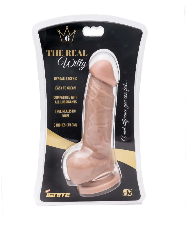 Experience True Pleasure with the Ignite Series Real Willy 6-Inch Vanilla Dildo from SI Novelties