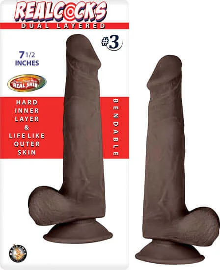 Nasstoys Real Cocks Dual Layered #3 Dark Realistic Dildo: A Sensational Experience