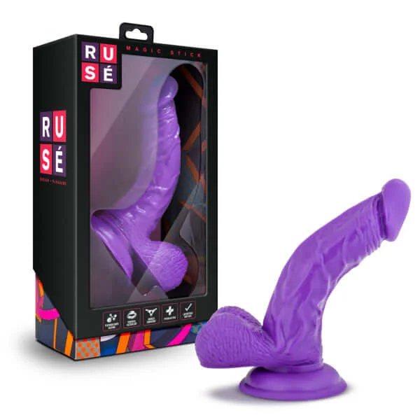 Ruse Magic Stick Purple Realistic Dildo – G-Spot & P-Spot Stimulation