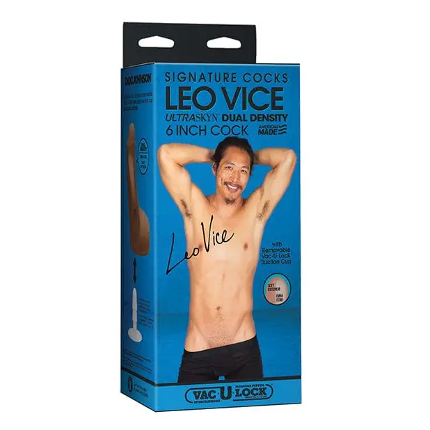 Signature Cocks 6" Ultraskyn Cock W/removable Vac-u-lock Suction Cup - Leo Vice