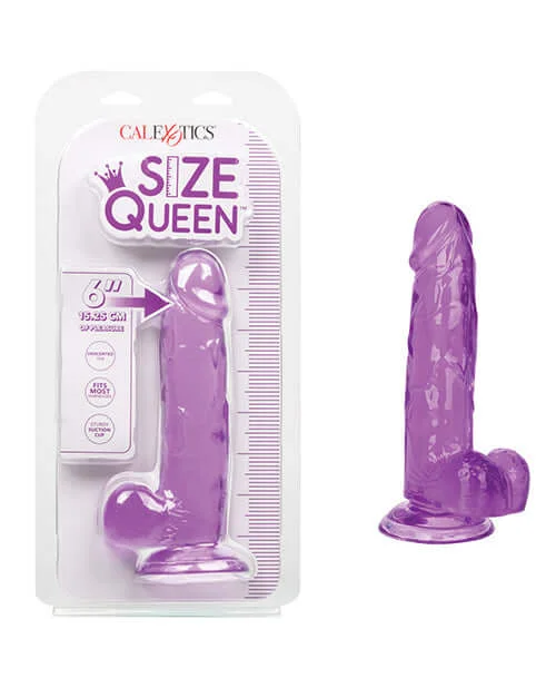 Size Queen 6 inches Purple Realistic Dildo