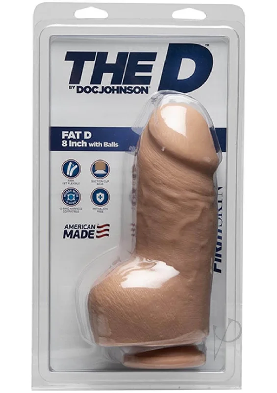 The D Fat D with Balls FIRMSKYN 8-inch Vanilla - The Ultimate Realistic Pleasure Experience