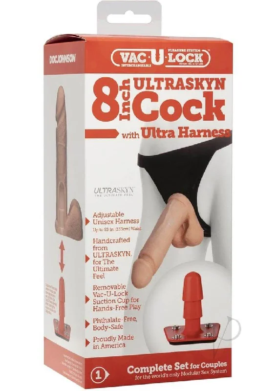 Ultra Harness 2 and Plug W/8 Ur3 Cock | Ultimate Strap-On Experience with Vac-U-Lock Kit