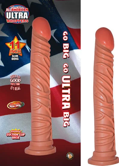 All American Ultra Whopper 11 inches Slim Flesh Dildo