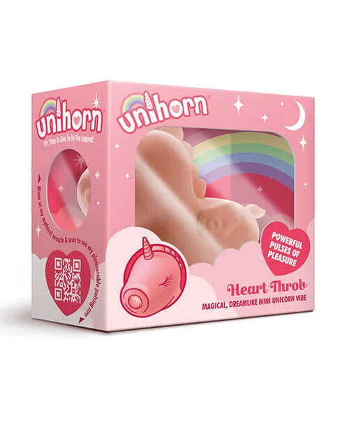 Unihorn Heart Throb Pulsing One Vibrator Magical Dreamlike and Mini Unicorn Vibe