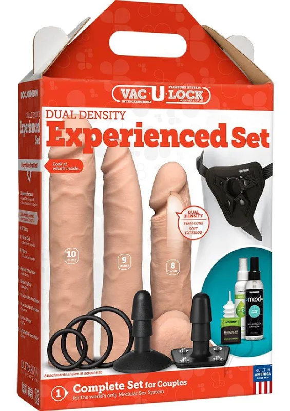 Vac-U-Lock Dual Density Experienced Set - Vanilla | Experience Deeper Pleasure with Confidence