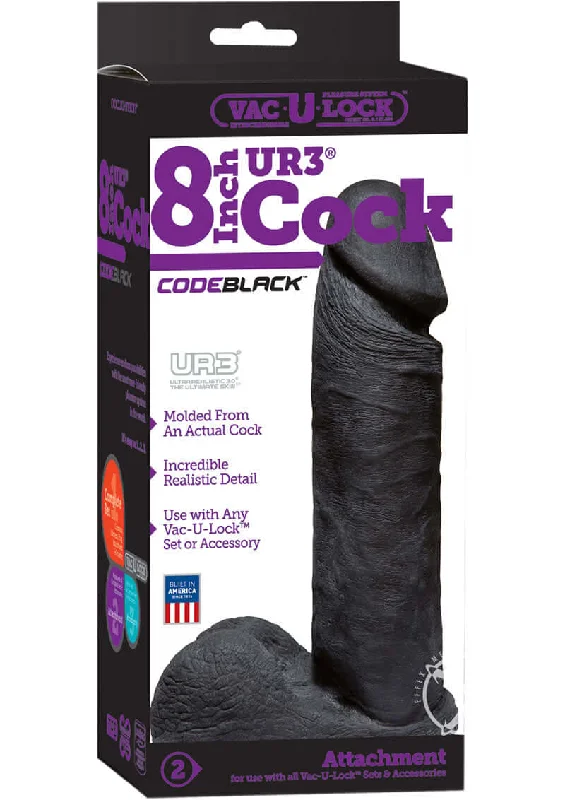 Vac-U-Lock Codeblack UR3 Realistic Cock 8-Inch Attachment