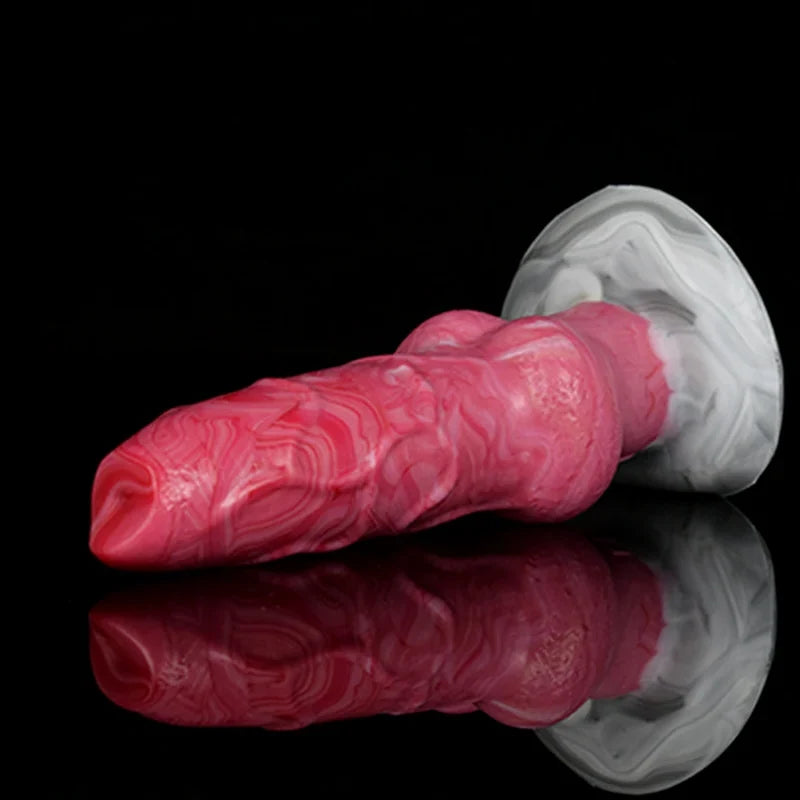 8.15Inch Extra Large Knot Silicone Dog Dildo