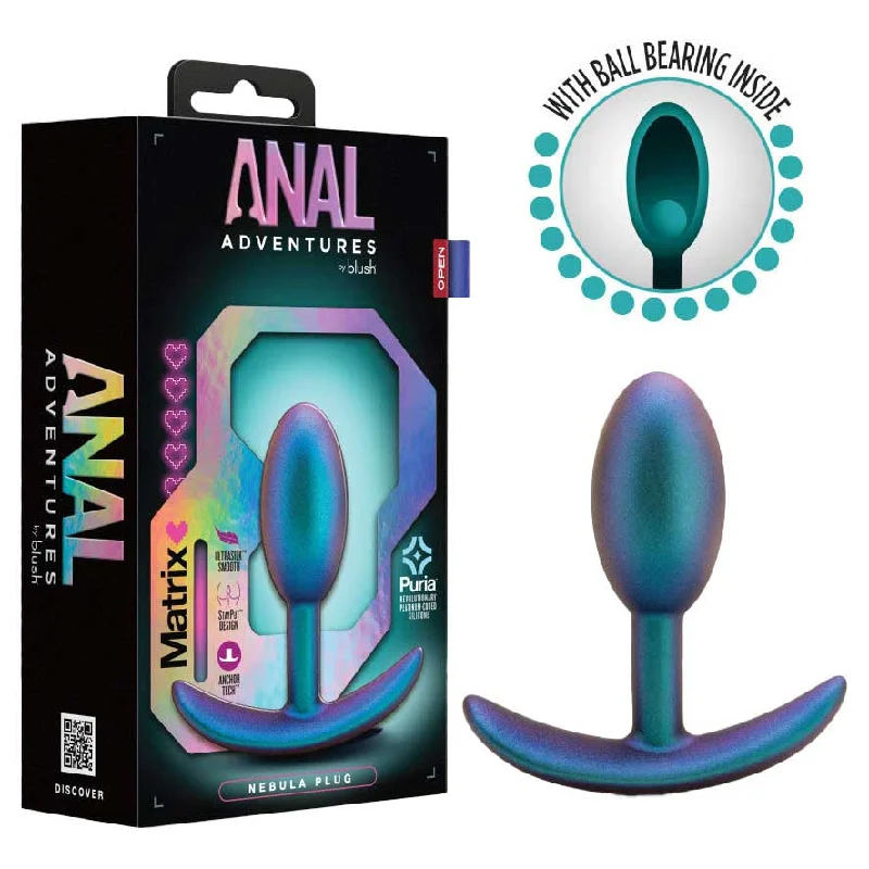 Anal Adventures Matrix Nebula 3.5" Vibrating Plug with Ball Bearing