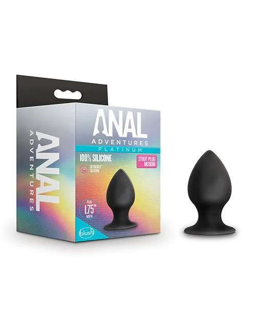 Anal Adventures Platinum Silicone Anal Stout Plug