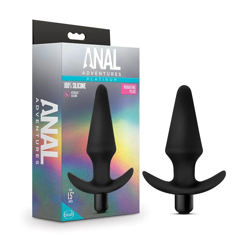 Blush Anal Adventures Platinum Silicone Vibrating Plug