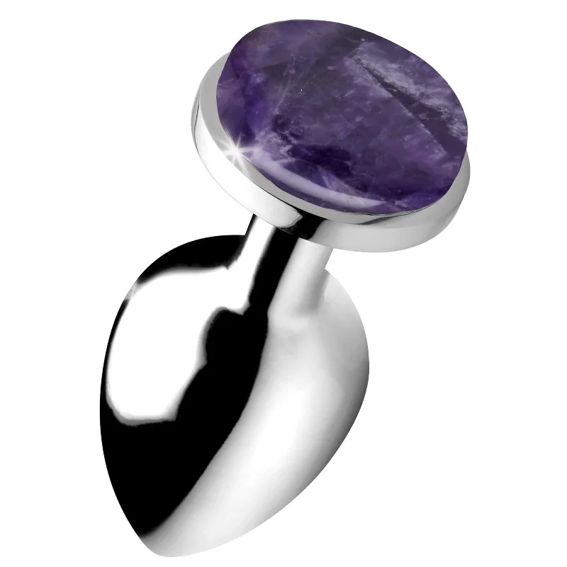 Gemstones Amethyst Gem Large Anal Plug