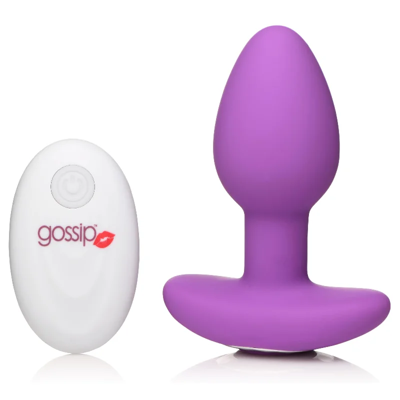 Gossip Pop Rocker 10X Vibrating Silicone Plug - Violet