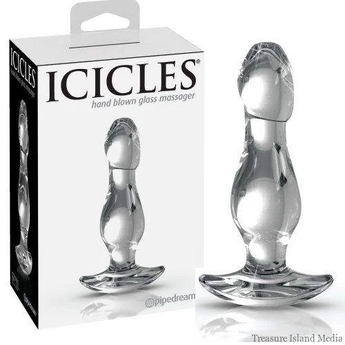 Icicles Glass Anal Probe #72 Clear