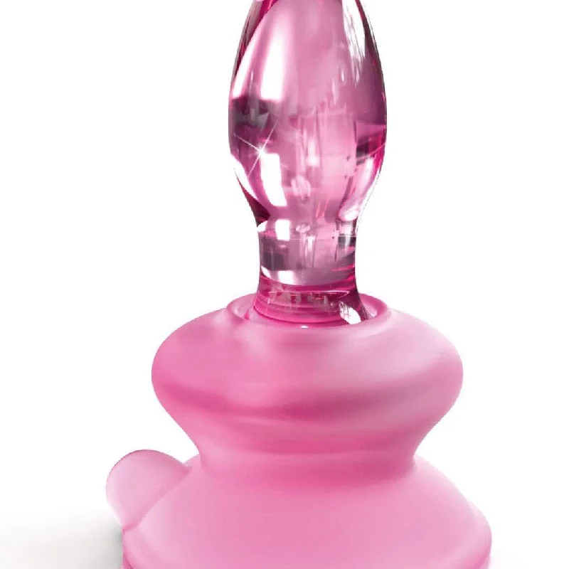 Icicles No 90 Glass Anal Plug with Suction Cup