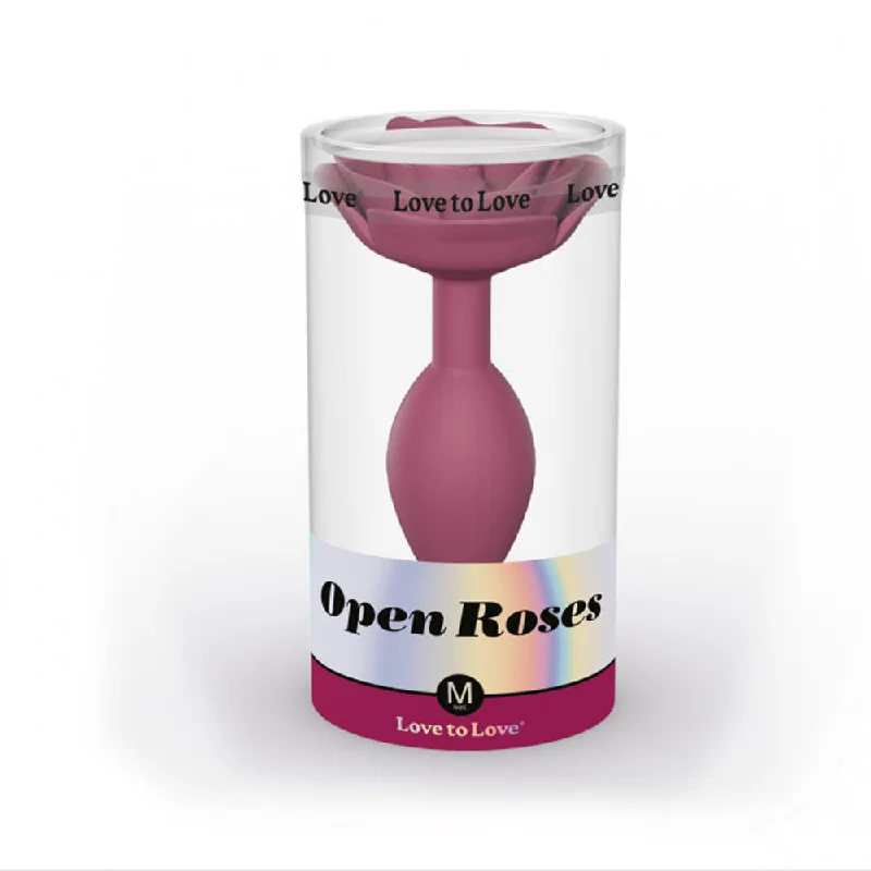 Love To Love Open Roses Anal Plug Medium Plum Star